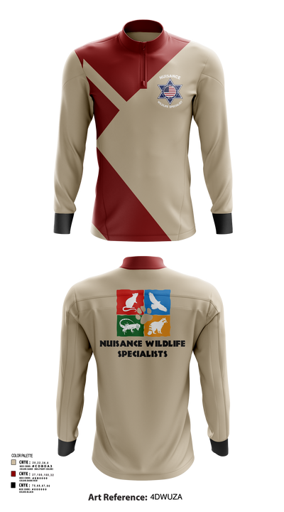 Nuisance Wildlife Specialist 50727946 Quarter Zip Jacket - 123
