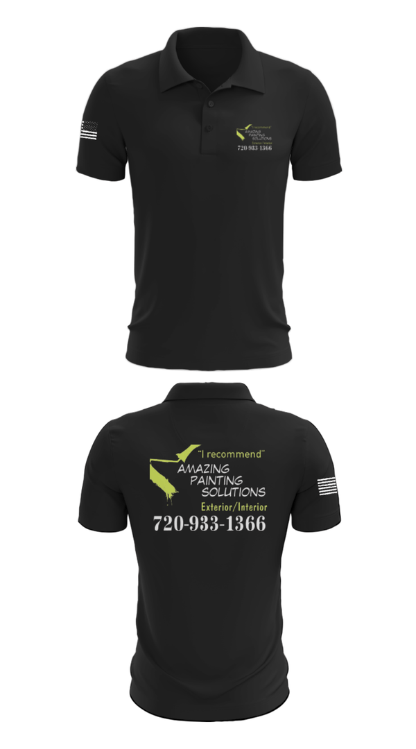 Short Sleeve Performance Polo, Amazing Painting Solutions, , Teamtime, Team time, sublimation, custom sports apparel, team uniforms, spirit wear, spiritwear, sports uniforms, custom shirts, team store, custom team store, fundraiser sports, apparel fundraiser