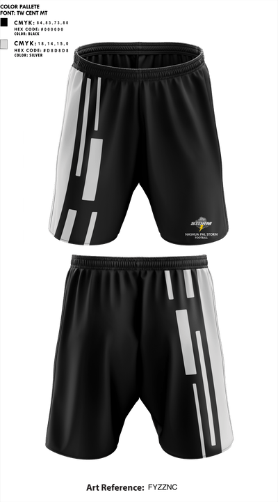 Nashua PAL Storm Football 837048 Athletic Shorts With Pockets - 1