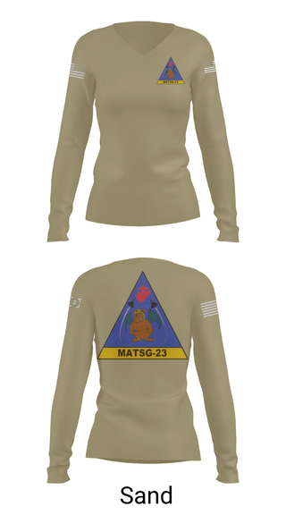 Womens Long Sleeve Vneck Shirt, matsg-23, Marines, Teamtime, Team time, sublimation, custom sports apparel, team uniforms, spirit wear, spiritwear, sports uniforms, custom shirts, team store, custom team store, fundraiser sports, apparel fundraiser