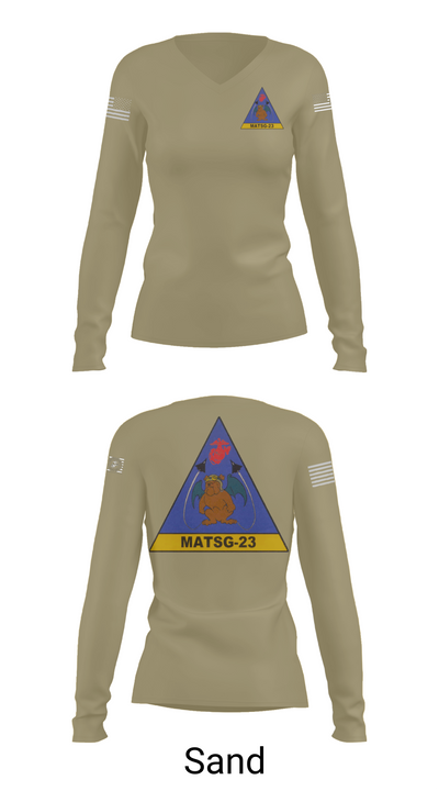 matsg-23 81067333 Women's Long Sleeve V-neck Shirt - 97