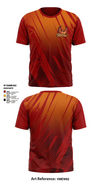 Falcon Middle School Basketball 65038956 Short Sleeve Performance Shirt - 1