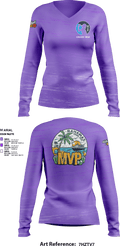 MVP Cruise 2025 37485566 Women's Long Sleeve V-neck Shirt - 1