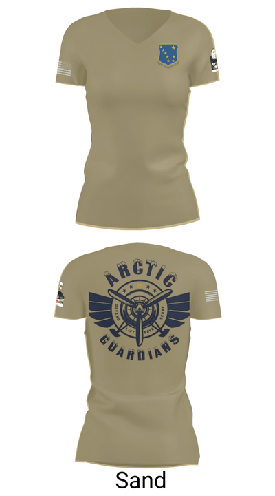 176th Medical Group 86455833 Women's Short Sleeve V-neck Shirt - 88
