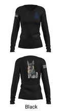 4-31 infantry battalion hotel company 62387368 Women's Long Sleeve V-neck Shirt -1 37