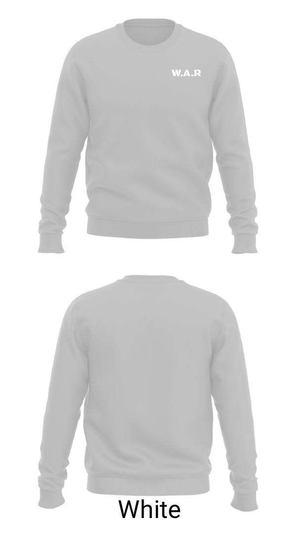 Crew Neck Sweatshirt, W.A.R, Swimming, Teamtime, Team time, sublimation, custom sports apparel, team uniforms, spirit wear, spiritwear, sports uniforms, custom shirts, team store, custom team store, fundraiser sports, apparel fundraiser