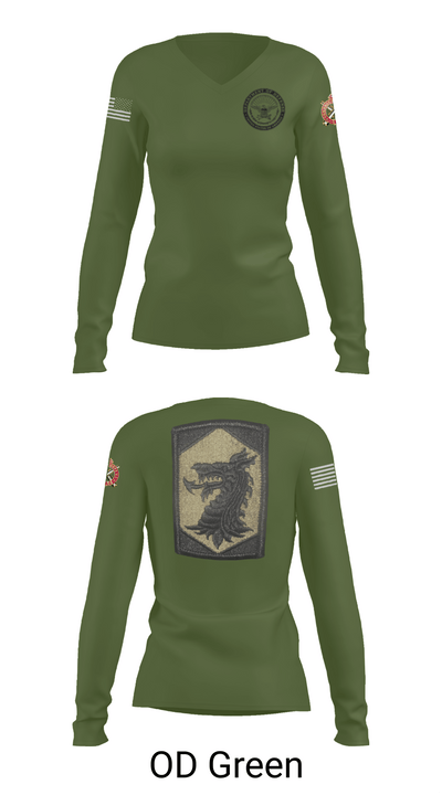 445 Chemical Company 3336887 Women's Long Sleeve V-neck Shirt - 54