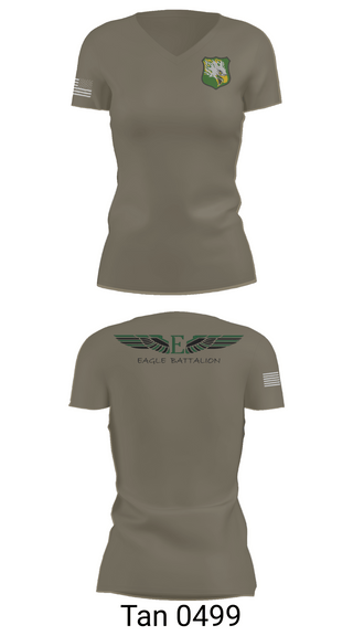 Womens Short Sleeve Vneck Shirt, EASTERN MICHIGAN UNIVERSITY ROTC, Army, Teamtime, Team time, sublimation, custom sports apparel, team uniforms, spirit wear, spiritwear, sports uniforms, custom shirts, team store, custom team store, fundraiser sports, apparel fundraiser