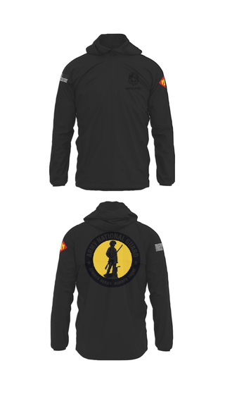 Windbreaker, Recruiting & Retention Battalion, National Guard, Teamtime, Team time, sublimation, custom sports apparel, team uniforms, spirit wear, spiritwear, sports uniforms, custom shirts, team store, custom team store, fundraiser sports, apparel fundraiser