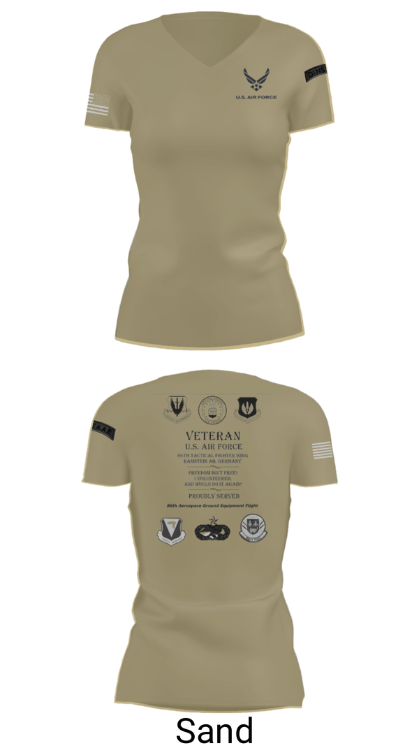 Women's Short Sleeve Vneck Shirt, Ramstein AGE, , Teamtime, Team time, sublimation, custom sports apparel, team uniforms, spirit wear, spiritwear, sports uniforms, custom shirts, team store, custom team store, fundraiser sports, apparel fundraiser