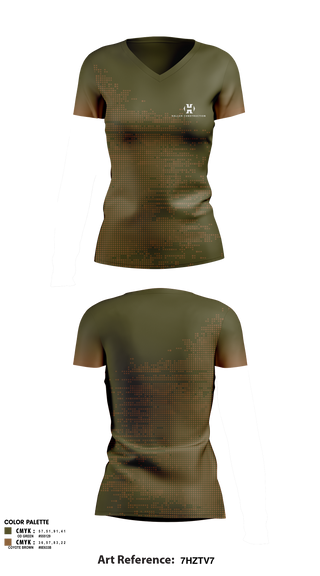 Womens Short Sleeve Vneck Shirt, Haller Construction LLC, , Teamtime, Team time, sublimation, custom sports apparel, team uniforms, spirit wear, spiritwear, sports uniforms, custom shirts, team store, custom team store, fundraiser sports, apparel fundraiser