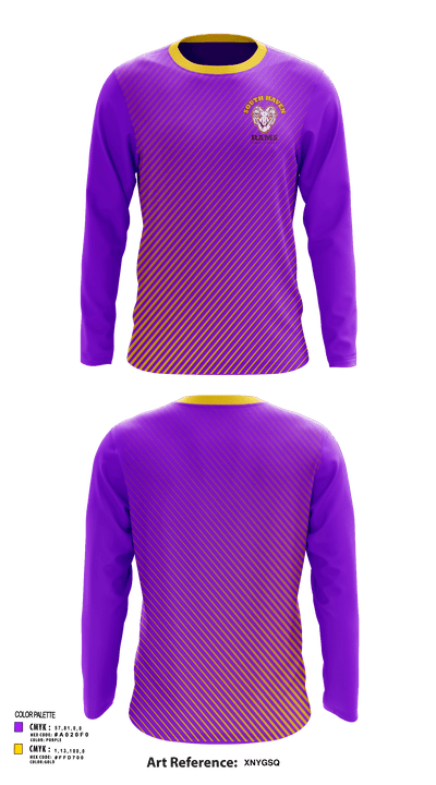 South Haven Rocket Football 58333744 Long Sleeve Performance Shirt - 120