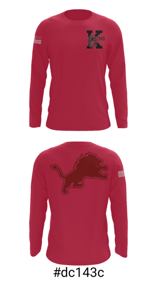 Long Sleeve Performance Shirt, Martin Luther King Jr High School Tennis, Tennis, Teamtime, Team time, sublimation, custom sports apparel, team uniforms, spirit wear, spiritwear, sports uniforms, custom shirts, team store, custom team store, fundraiser sports, apparel fundraiser