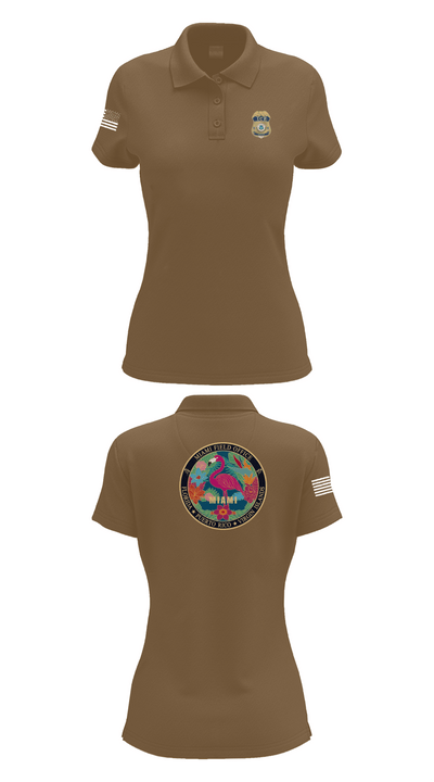 Criminal Apprehension Program 50109474 Women's Short Sleeve Performance Polo  - 14