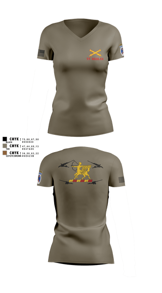 Womens Short Sleeve Vneck Shirt, 3-6 FA, Army, Teamtime, Team time, sublimation, custom sports apparel, team uniforms, spirit wear, spiritwear, sports uniforms, custom shirts, team store, custom team store, fundraiser sports, apparel fundraiser