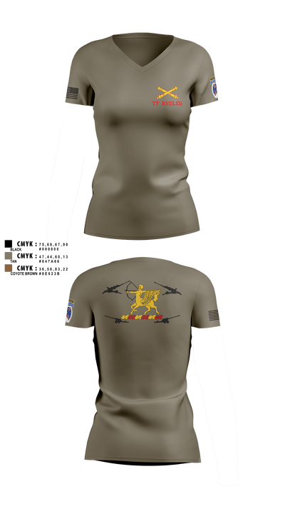 3-6 FA 74175293 Women's Short Sleeve V-neck Shirt - 8 (1)