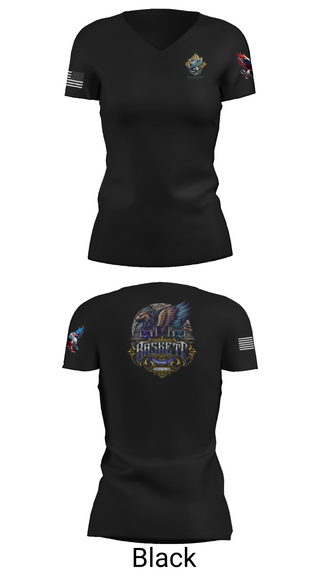 Womens Short Sleeve Vneck Shirt, Baskett Transport LLC, , Teamtime, Team time, sublimation, custom sports apparel, team uniforms, spirit wear, spiritwear, sports uniforms, custom shirts, team store, custom team store, fundraiser sports, apparel fundraiser