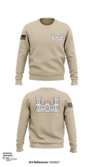 Crew Neck Sweatshirt, 250TH ENGINEERING COMPANY, National Guard, Teamtime, Team time, sublimation, custom sports apparel, team uniforms, spirit wear, spiritwear, sports uniforms, custom shirts, team store, custom team store, fundraiser sports, apparel fundraiser
