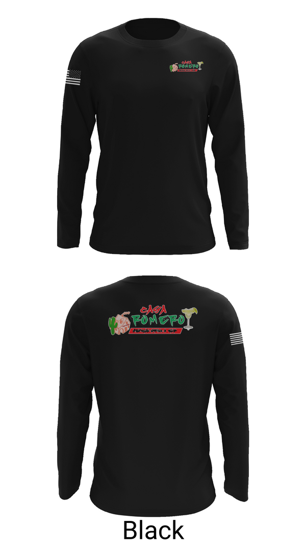 Long Sleeve Performance Shirt, Casa Romero mexican grill, , Teamtime, Team time, sublimation, custom sports apparel, team uniforms, spirit wear, spiritwear, sports uniforms, custom shirts, team store, custom team store, fundraiser sports, apparel fundraiser
