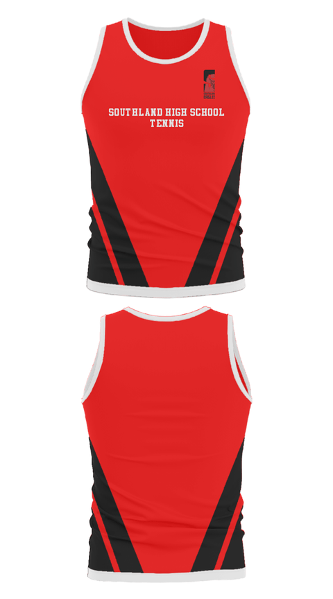 Tank Top, Southland High School Tennis, Tennis, Teamtime, Team time, sublimation, custom sports apparel, team uniforms, spirit wear, spiritwear, sports uniforms, custom shirts, team store, custom team store, fundraiser sports, apparel fundraiser