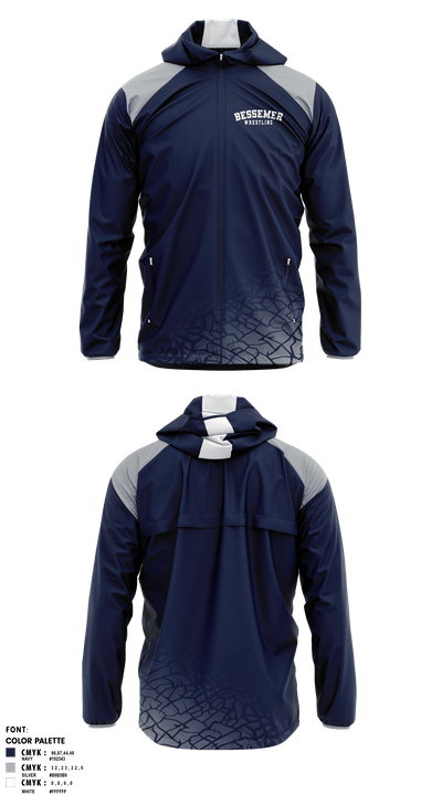 Central Girls Wrestling 97612951 Windbreaker - 1