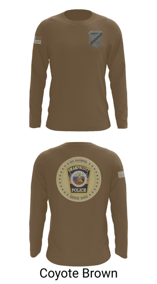 Long Sleeve Performance Shirt, Swampscott Police, Police, Teamtime, Team time, sublimation, custom sports apparel, team uniforms, spirit wear, spiritwear, sports uniforms, custom shirts, team store, custom team store, fundraiser sports, apparel fundraiser