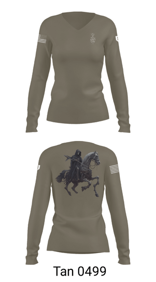 Womens Long Sleeve Vneck Shirt, Longknife, Army, Teamtime, Team time, sublimation, custom sports apparel, team uniforms, spirit wear, spiritwear, sports uniforms, custom shirts, team store, custom team store, fundraiser sports, apparel fundraiser