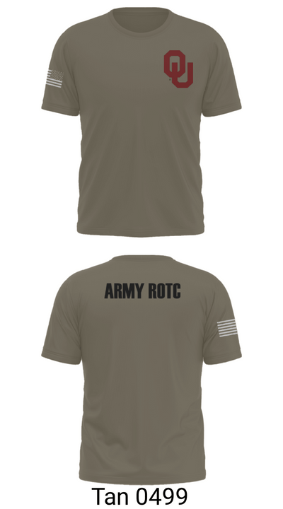 OU Army ROTC 95723228 Old School Cotton Feel Shirt - 70
