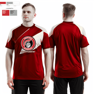 Short Sleeve Performance Shirt, Deerfield High School Cross Country, Cross Country, Teamtime, Team time, sublimation, custom sports apparel, team uniforms, spirit wear, spiritwear, sports uniforms, custom shirts, team store, custom team store, fundraiser sports, apparel fundraiser