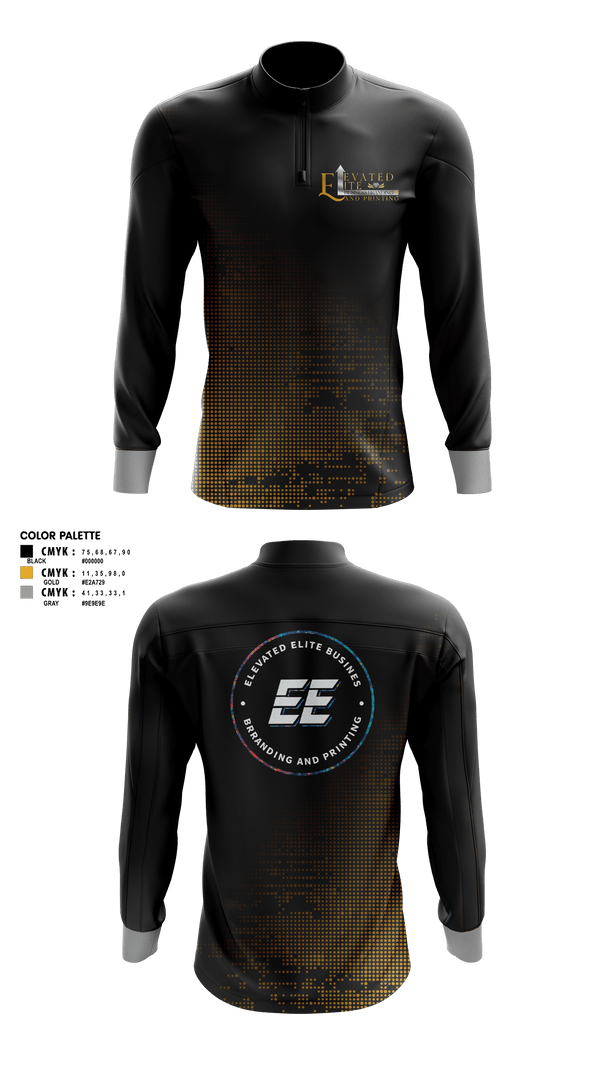 Quarter Zip Jacket, Elevated Elite Business Branding and Printing, , Teamtime, Team time, sublimation, custom sports apparel, team uniforms, spirit wear, spiritwear, sports uniforms, custom shirts, team store, custom team store, fundraiser sports, apparel fundraiser