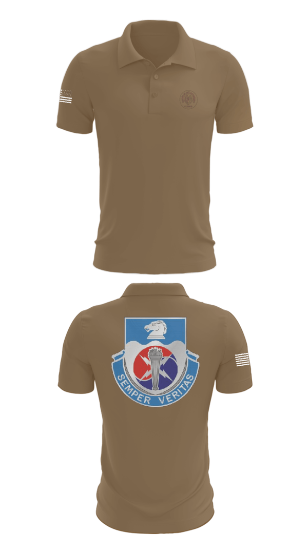 Short Sleeve Performance Polo, 312TH MI BN, CHARLIE DETACHMENT, Army, Teamtime, Team time, sublimation, custom sports apparel, team uniforms, spirit wear, spiritwear, sports uniforms, custom shirts, team store, custom team store, fundraiser sports, apparel fundraiser
