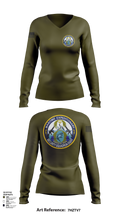 MSRON 8 41955379 Women's Long Sleeve V-neck Shirt - 109