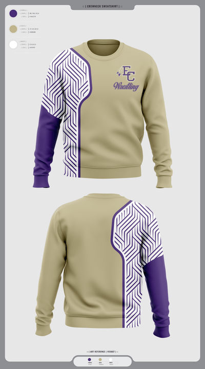 East Coweta High School Wrestling 50868332 Crew Neck Sweatshirt - 6