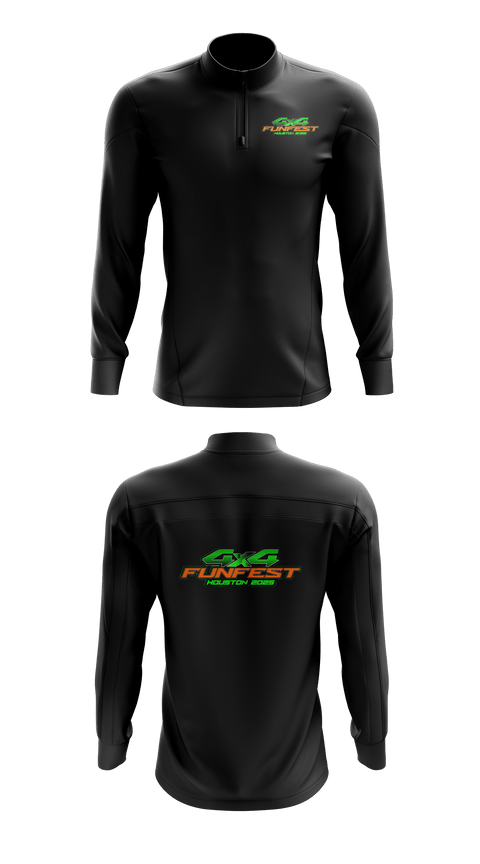 Quarter Zip Jacket, 4X4FUNFEST, Cross Country, Teamtime, Team time, sublimation, custom sports apparel, team uniforms, spirit wear, spiritwear, sports uniforms, custom shirts, team store, custom team store, fundraiser sports, apparel fundraiser