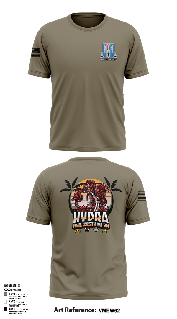 Short Sleeve Performance Shirt, HHD 205th MI BN, Army, Teamtime, Team time, sublimation, custom sports apparel, team uniforms, spirit wear, spiritwear, sports uniforms, custom shirts, team store, custom team store, fundraiser sports, apparel fundraiser