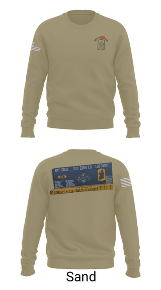 Crew Neck Sweatshirt, 323 chem maint, Army, Teamtime, Team time, sublimation, custom sports apparel, team uniforms, spirit wear, spiritwear, sports uniforms, custom shirts, team store, custom team store, fundraiser sports, apparel fundraiser