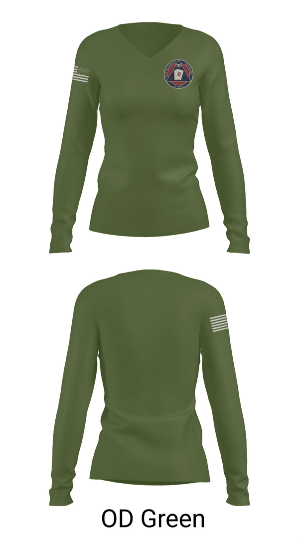 Womens Long Sleeve Vneck Shirt 1, 2D INTEL BN S1, Marines, Teamtime, Team time, sublimation, custom sports apparel, team uniforms, spirit wear, spiritwear, sports uniforms, custom shirts, team store, custom team store, fundraiser sports, apparel fundraiser