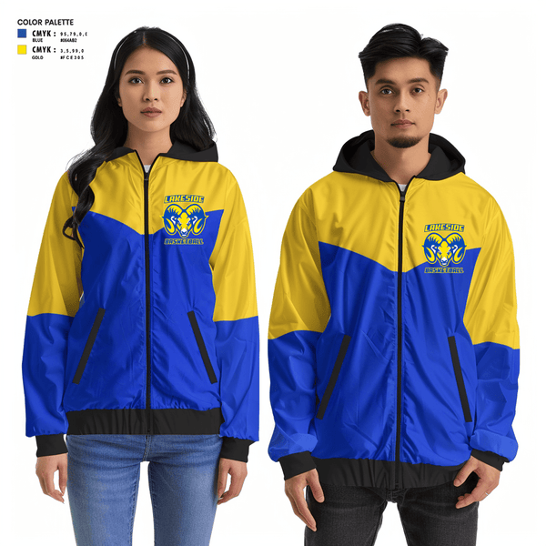Windbreaker, Lakeside High School Basketball, Women's Basketball, Teamtime, Team time, sublimation, custom sports apparel, team uniforms, spirit wear, spiritwear, sports uniforms, custom shirts, team store, custom team store, fundraiser sports, apparel fundraiser
