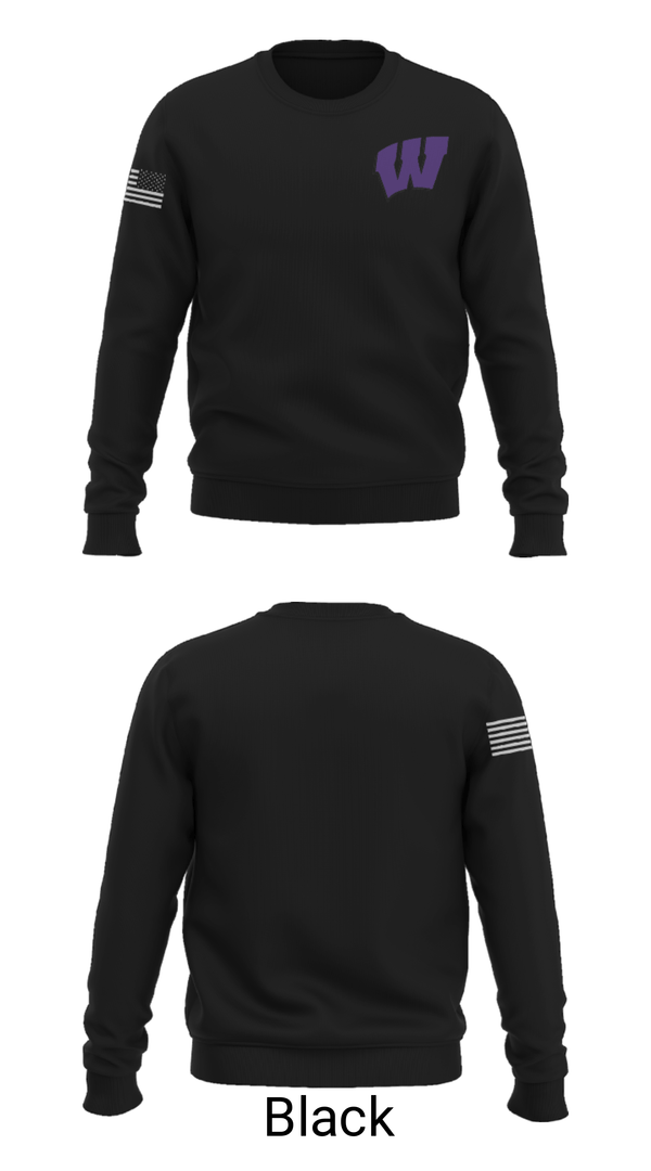 Crew Neck Sweatshirt, Wilburton High School Football, Football, Teamtime, Team time, sublimation, custom sports apparel, team uniforms, spirit wear, spiritwear, sports uniforms, custom shirts, team store, custom team store, fundraiser sports, apparel fundraiser