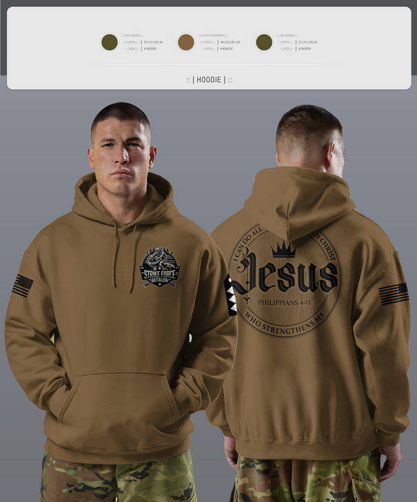 Hoodie, Strike force Battalion, Army, Teamtime, Team time, sublimation, custom sports apparel, team uniforms, spirit wear, spiritwear, sports uniforms, custom shirts, team store, custom team store, fundraiser sports, apparel fundraiser