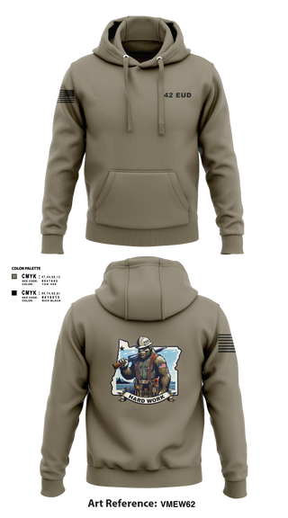 Hoodie, 442 EUD, National Guard, Teamtime, Team time, sublimation, custom sports apparel, team uniforms, spirit wear, spiritwear, sports uniforms, custom shirts, team store, custom team store, fundraiser sports, apparel fundraiser