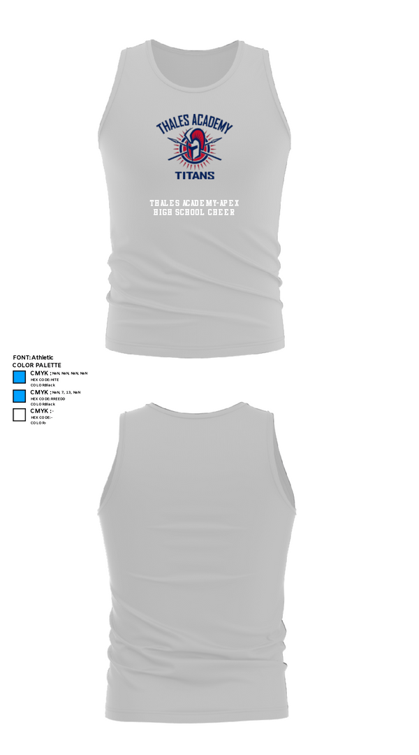 Tank Top, Thales Academy-Apex High School Cheer, Cheer, Teamtime, Team time, sublimation, custom sports apparel, team uniforms, spirit wear, spiritwear, sports uniforms, custom shirts, team store, custom team store, fundraiser sports, apparel fundraiser