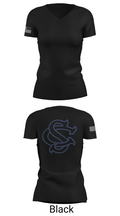 Spring Creek High School Basketball 45989238 Women's Short Sleeve V-neck Shirt - 38
