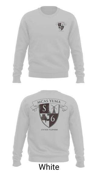 Crew Neck Sweatshirt, MCAS Yuma Station S6, Marines, Teamtime, Team time, sublimation, custom sports apparel, team uniforms, spirit wear, spiritwear, sports uniforms, custom shirts, team store, custom team store, fundraiser sports, apparel fundraiser