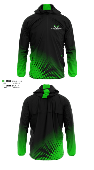Windbreaker, Cleveland Youth Running Club, Cross Country, Teamtime, Team time, sublimation, custom sports apparel, team uniforms, spirit wear, spiritwear, sports uniforms, custom shirts, team store, custom team store, fundraiser sports, apparel fundraiser