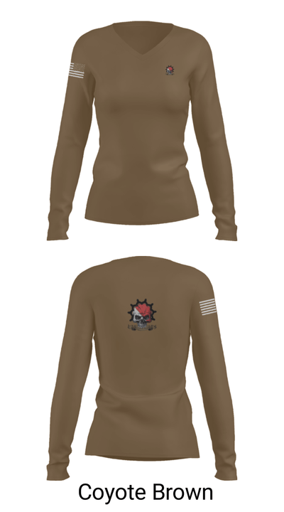 Bonecrushers 66346307 Women's Long Sleeve V-neck Shirt - 17