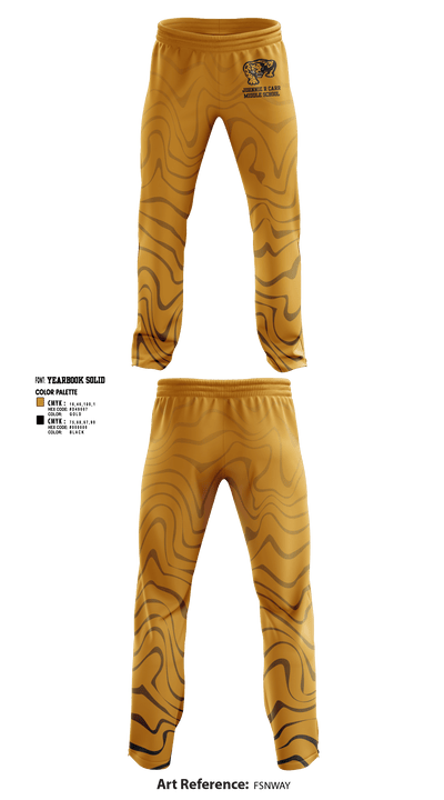 Johnnie R Carr Middle School Basketball 36665835 Sweatpants - 1