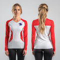 Mountain Valley Middle School Basketball 93258395 Women's Long Sleeve V-neck Shirt -1 41