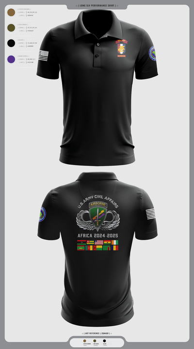 478th CA BN (A) 32204639 Short Sleeve Performance Polo - 112