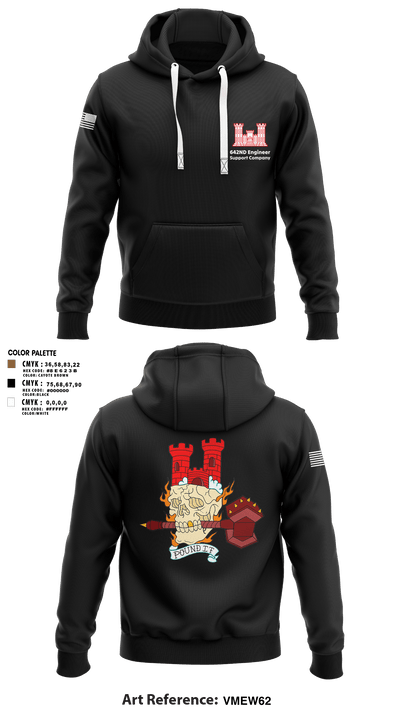 642nd Engineer Support Company 94077997 Hoodie - 3
